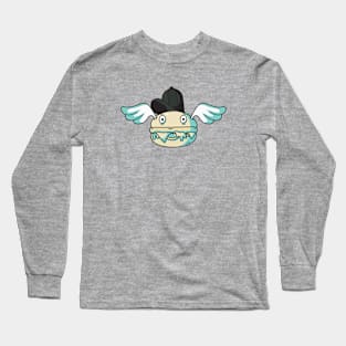 burger with cute wings Long Sleeve T-Shirt